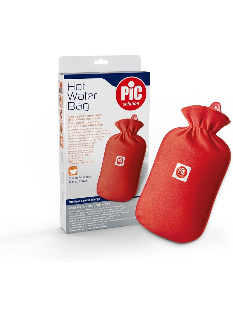 Pic Solution Hot Water Bottle with Cover - Image 1