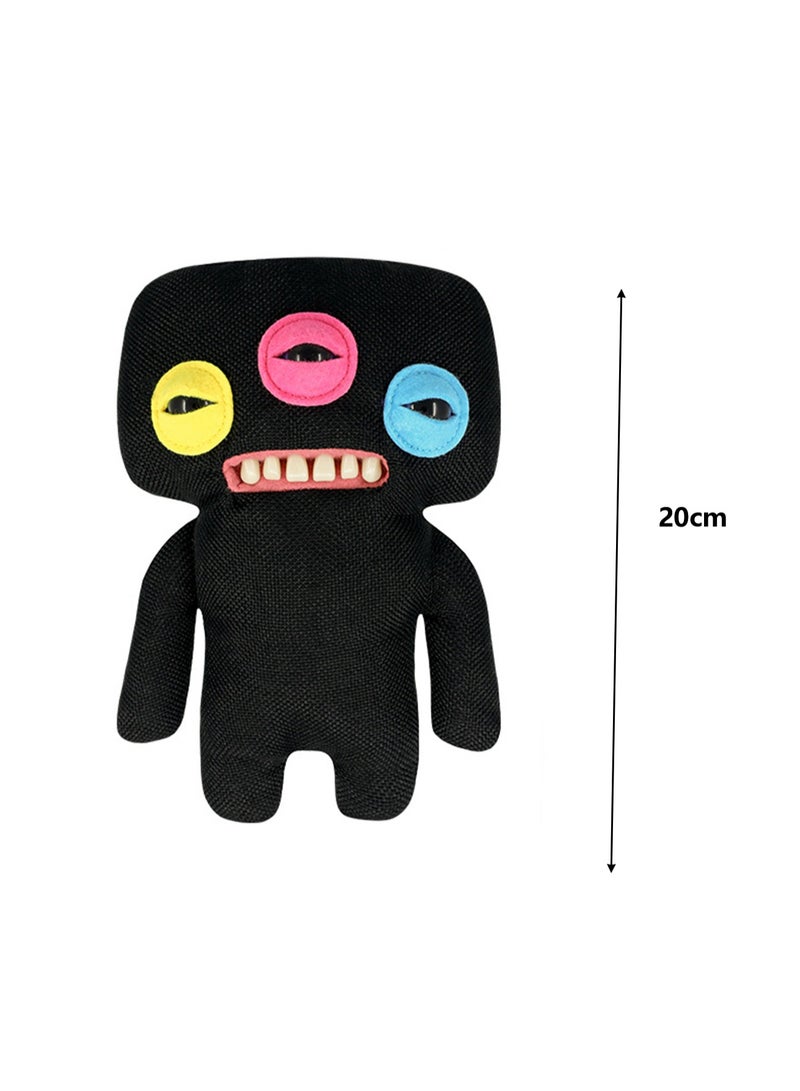 دمى وحش قبيحة لطيفة ومضحكة، دمى وحش لطيفة ذات أسنان كبيرة، ألعاب قطيفة قابلة للتحصيل، دمى قطيفة وحش قبيحة (وحش النجم الأسود المضطرب) - Image 2