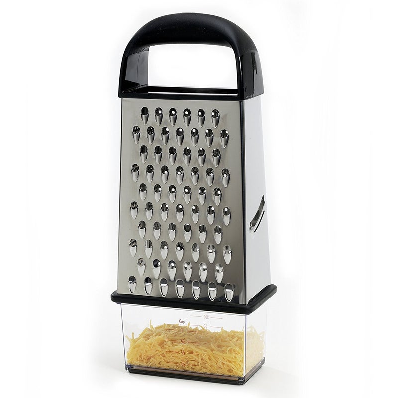 GoodCook Touch 4sided Box Grater Stainless Steel Blades with Collection Cup included