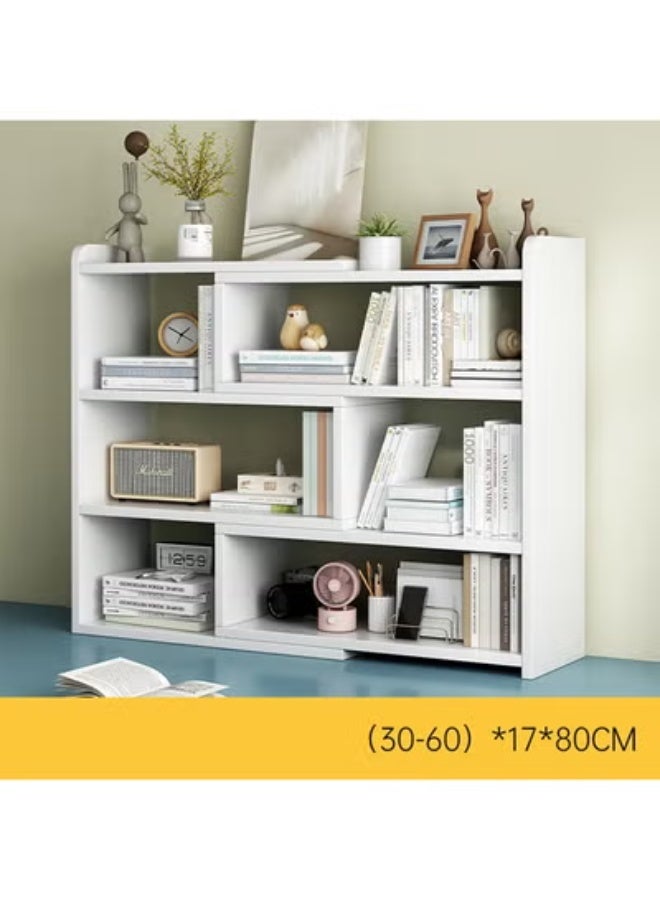 زي سي إم - هابي Adjustable Desktop Bookshelf with 90 Degree Rotation Multi Color Desk Storage Organizer for Home Office and Dormitory - Image 2