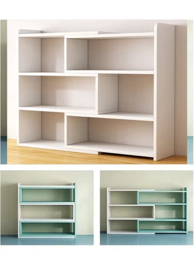 زي سي إم - هابي Adjustable Desktop Bookshelf with 90 Degree Rotation Multi Color Desk Storage Organizer for Home Office and Dormitory - Image 5