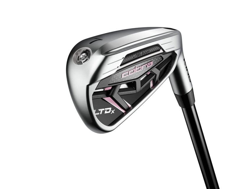 Cobra Golf 2022 LTDX Combo Iron Set Gloss Satin Chrome-Elderberry (Women's, Right Hand, KBS PGI 55, Ladies Flex, 5-SW), Black-Elderberry - Image 3