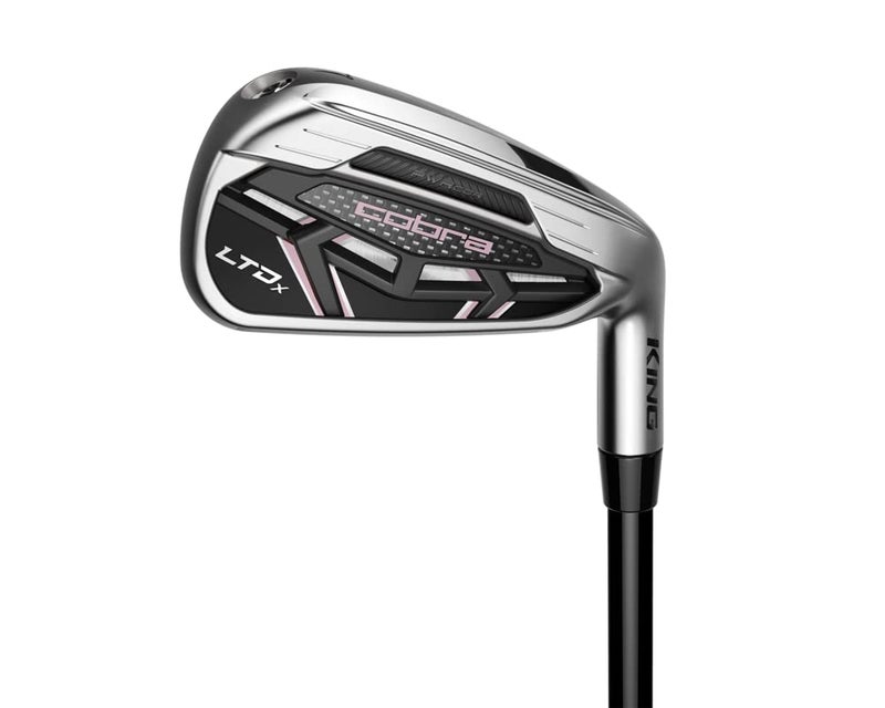Cobra Golf 2022 LTDX Combo Iron Set Gloss Satin Chrome-Elderberry (Women's, Right Hand, KBS PGI 55, Ladies Flex, 5-SW), Black-Elderberry - Image 4