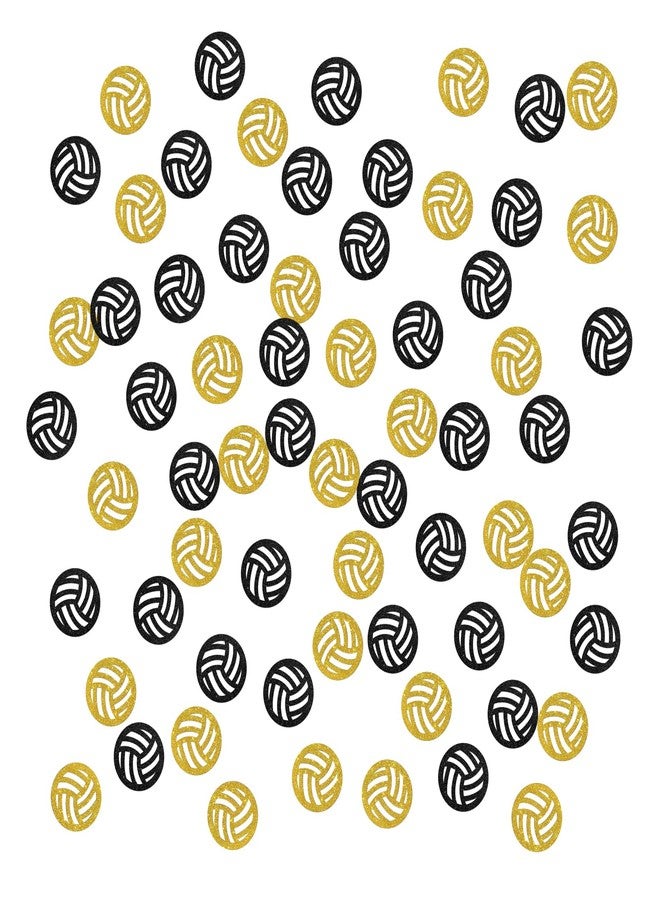 INNORU Volleyball Birthday Confetti Glitter, Baby Shower Table Decor, Gender Reveal Scatter Confetti, Sport Themed Birthday Table Decorations, 120pcs - Image 1