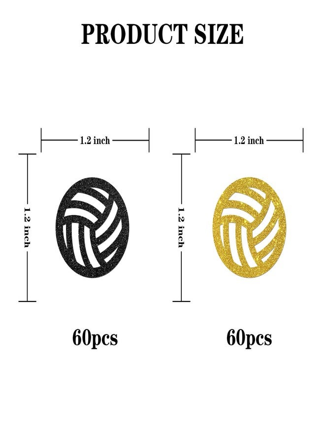 INNORU Volleyball Birthday Confetti Glitter, Baby Shower Table Decor, Gender Reveal Scatter Confetti, Sport Themed Birthday Table Decorations, 120pcs - Image 3