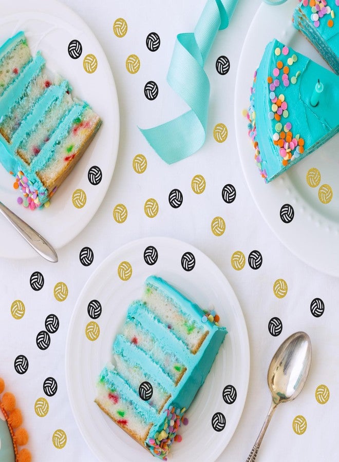 INNORU Volleyball Birthday Confetti Glitter, Baby Shower Table Decor, Gender Reveal Scatter Confetti, Sport Themed Birthday Table Decorations, 120pcs - Image 4