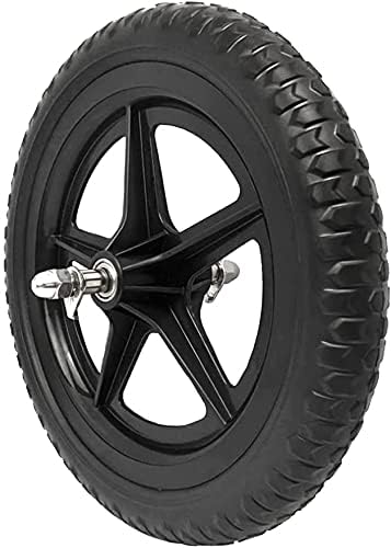 EIRONA 12 Inch Balance Bike Replacement Wheel, EVA Foam Balance Bike Wheel Compatible with Strider, Black - Image 2