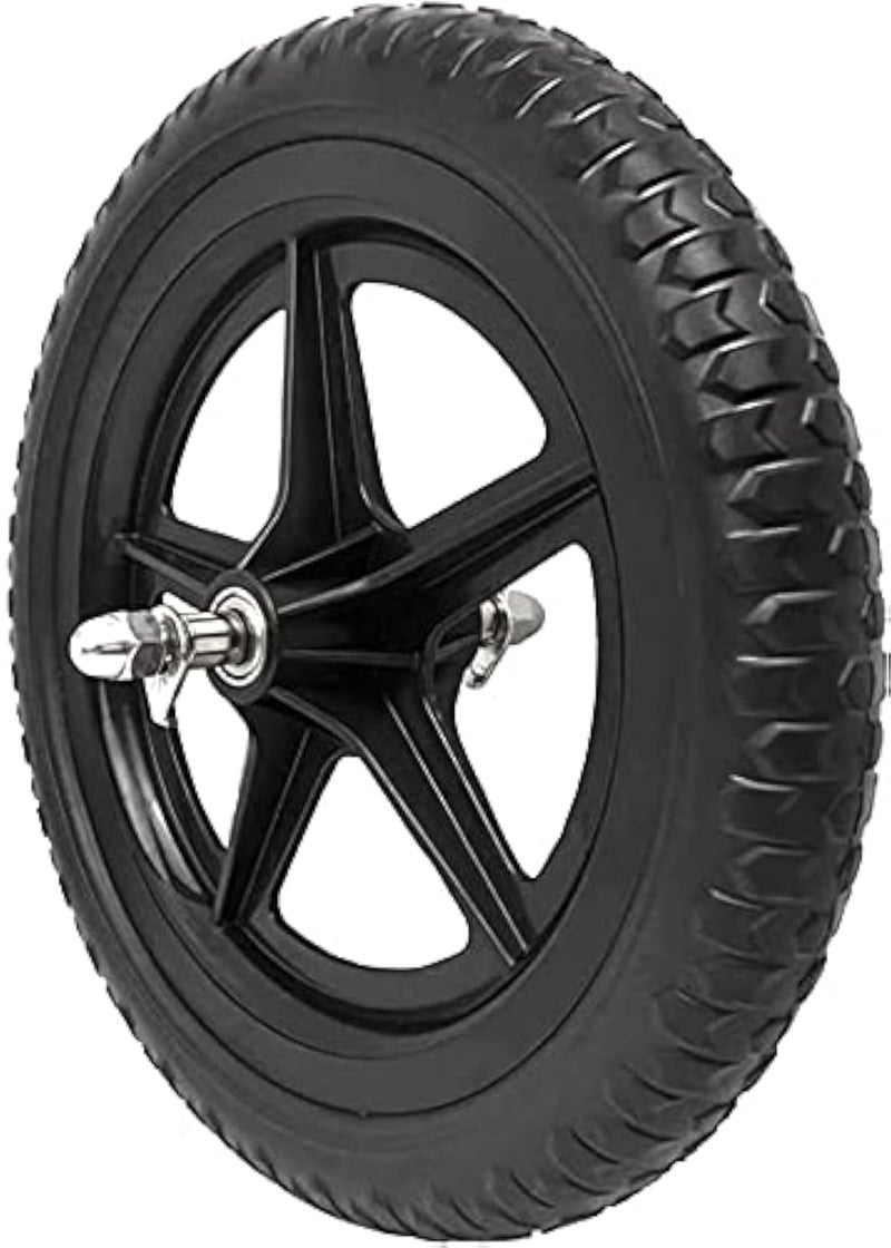 EIRONA 12 Inch Balance Bike Replacement Wheel, EVA Foam Balance Bike Wheel Compatible with Strider, Black - Image 5