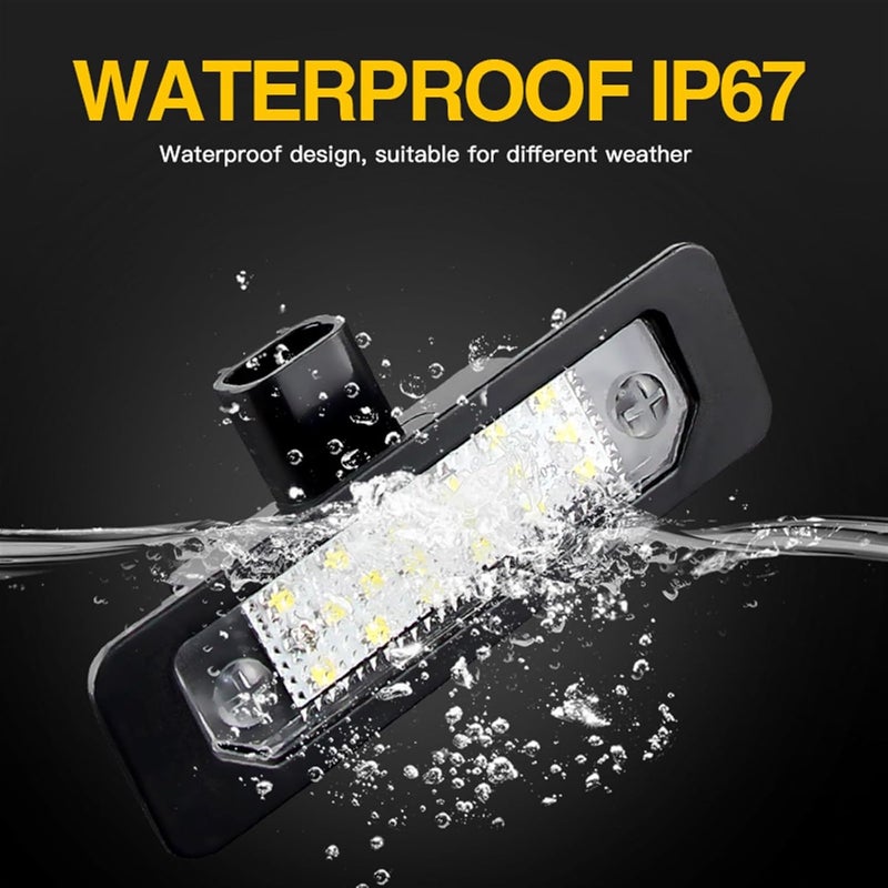 Vuzmode 2PCS 12V LED License Plate Light for Ford - Image 3