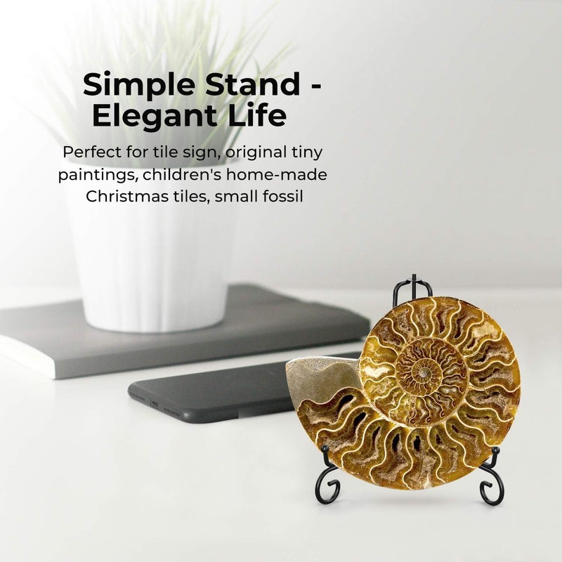 TRLife TR-LIFE 4 Pack Plate Stands for Display - 4 Inch Plate Holder Display Stand + Metal Easel Stand for Picture Frame, Decorative Plates, Book, Photo, Collectibles (4 Pack) - Image 5