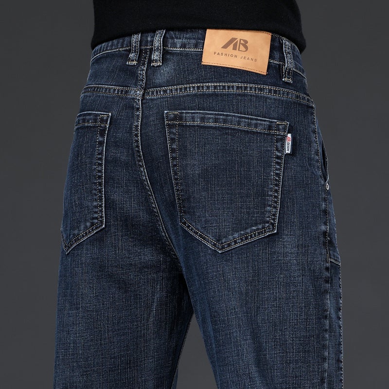 Unisex Classic Denim Jeans Loose Fit Daily Outdoor Wear - Image 3