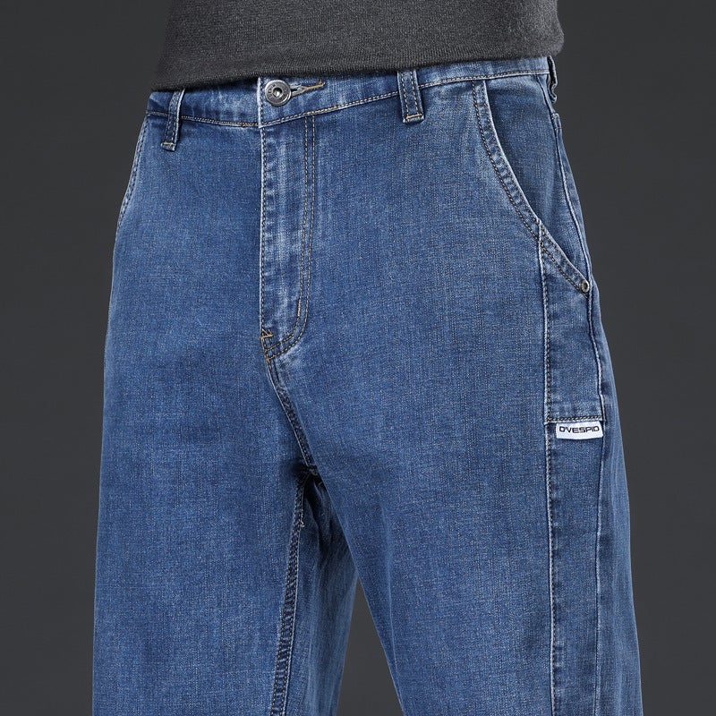 Unisex Classic Denim Jeans Loose Fit Daily Outdoor Wear - Image 5