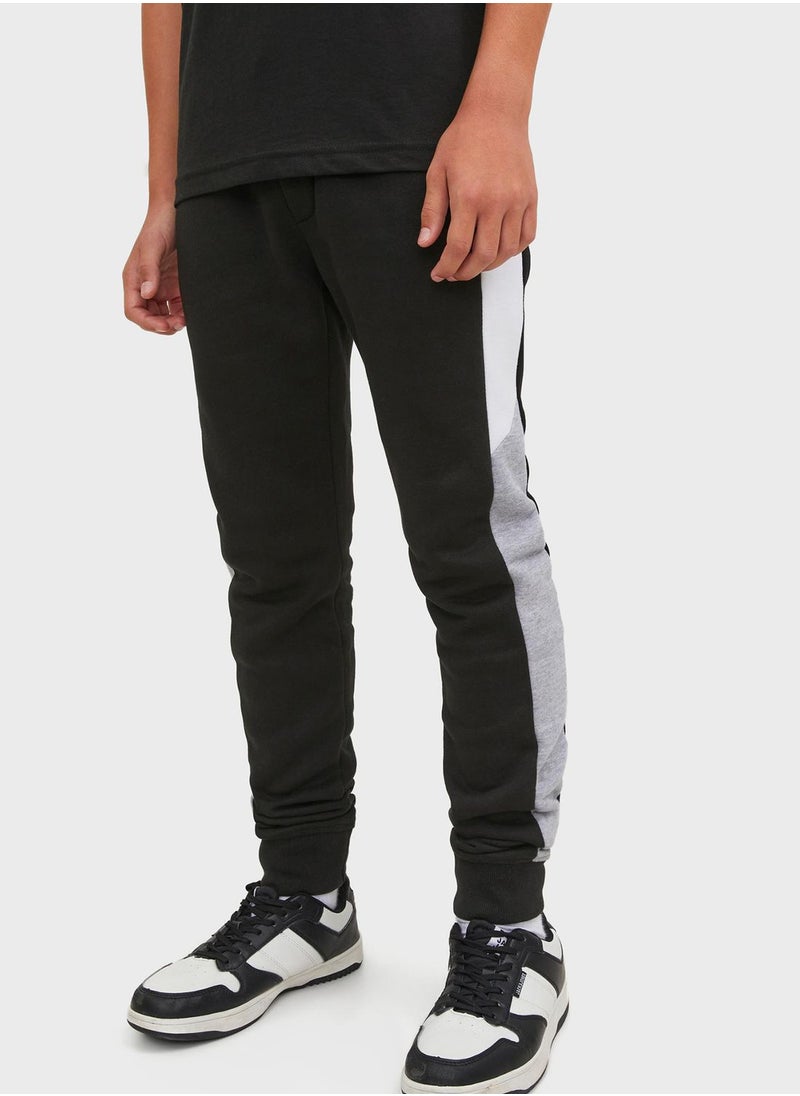 Jack & Jones Junior - Youth Drawstring Cuffed Sweatpants - Image 1
