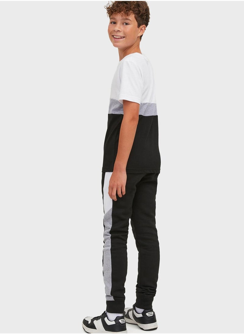 Jack & Jones Junior - Youth Drawstring Cuffed Sweatpants - Image 1