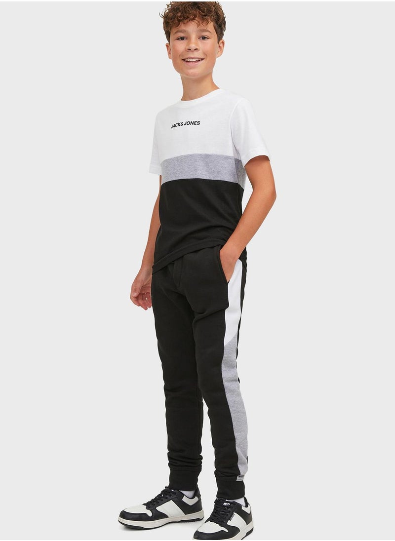 Jack & Jones Junior - Youth Drawstring Cuffed Sweatpants - Image 1