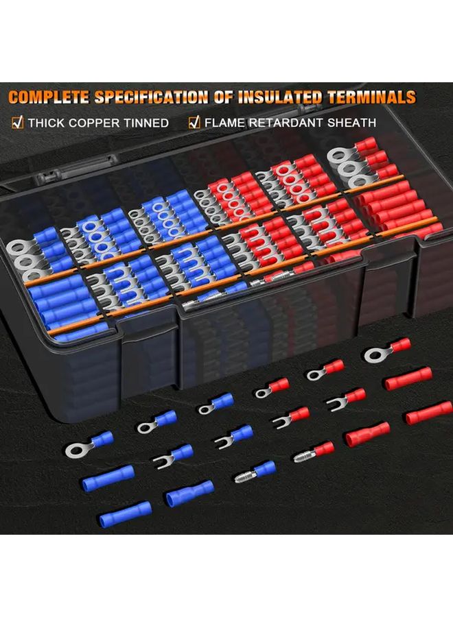 SN 02C 460PCS Tool Kit With Crimping Tool And 17 Types Of Terminals And Cable Connectors - Image 5
