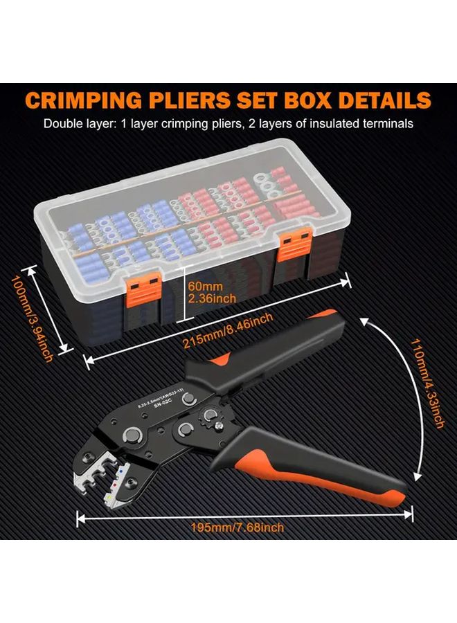 SN 02C 460PCS Tool Kit With Crimping Tool And 17 Types Of Terminals And Cable Connectors - Image 4