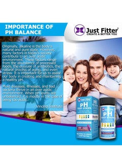 Just Fitter pH Test Strips for Testing Alkaline and Acid Levels in The Body. Track & Monitor Your pH Level Using Saliva and Urine. Get Highly Accurate Results in Seconds.  - Image 3