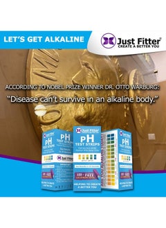 Just Fitter pH Test Strips for Testing Alkaline and Acid Levels in The Body. Track & Monitor Your pH Level Using Saliva and Urine. Get Highly Accurate Results in Seconds.  - Image 4