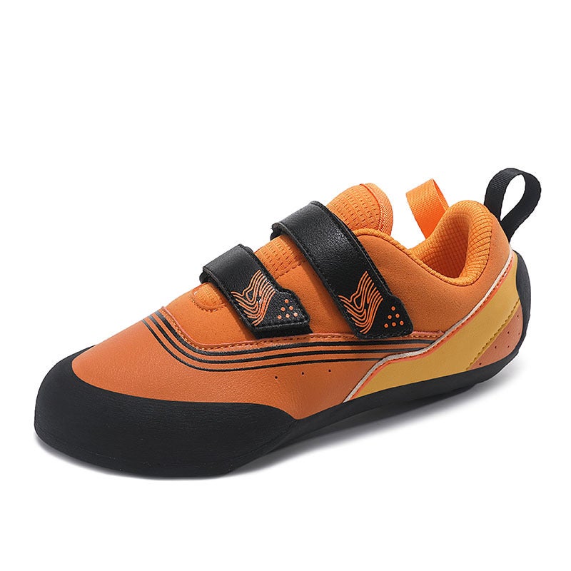 Rock climbing shoes Children's men's and women's bouldering shoes outdoor school Velcro entry indoor training shoes Sports Climbing Speed - Image 1