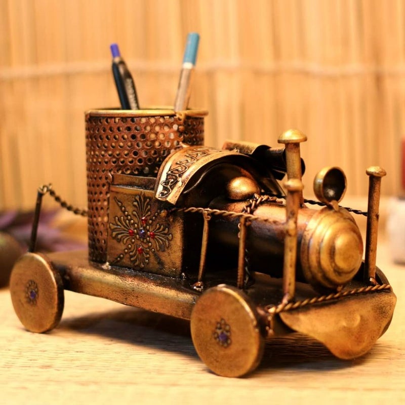 Sangariya Udhyog Train Engine Transport Decor Showpiece for Table Decor Antique Showpiece Home Decorative Item Unique Design for Table Decoration Home and Office Decoration  - Image 2