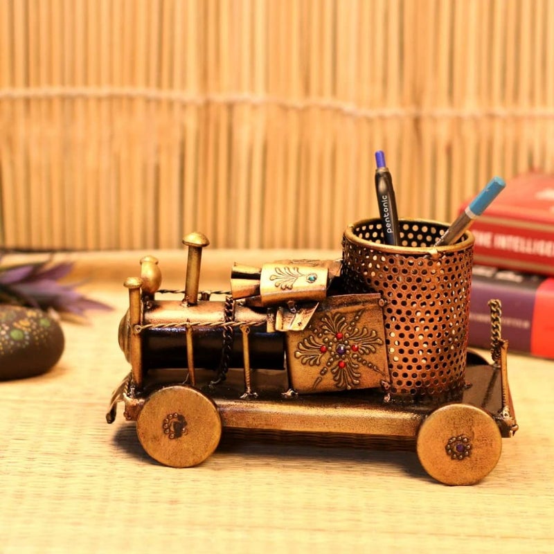 Sangariya Udhyog Train Engine Transport Decor Showpiece for Table Decor Antique Showpiece Home Decorative Item Unique Design for Table Decoration Home and Office Decoration  - Image 4