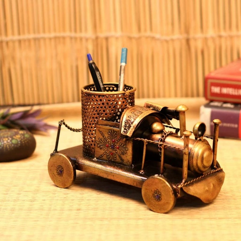 Sangariya Udhyog Train Engine Transport Decor Showpiece for Table Decor Antique Showpiece Home Decorative Item Unique Design for Table Decoration Home and Office Decoration  - Image 3