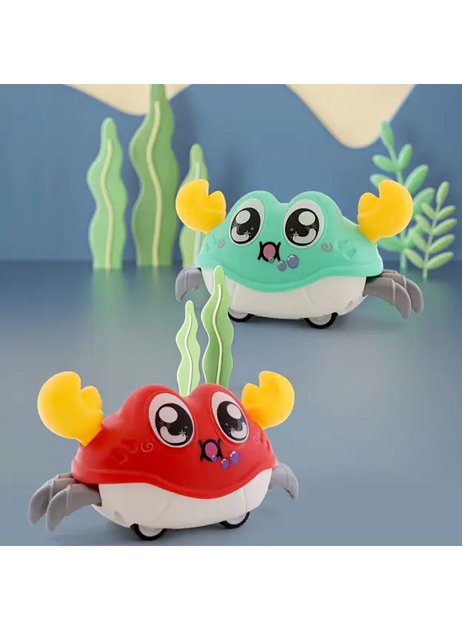 Orange Crab Car Toy Pull Back Double Inertia Fun Gift No Battery ABS - Image 4