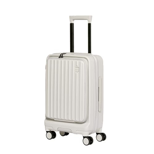 Acer Hardside Expandable Luggage Laptop Bag with Spinner Wheels, White - Image 1