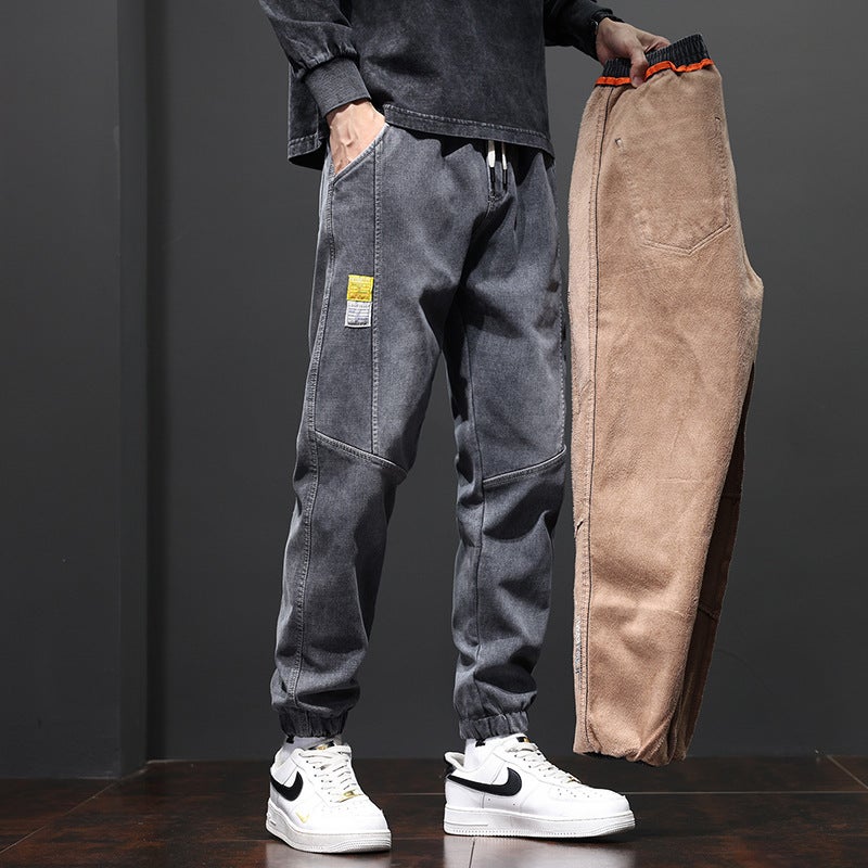 Unisex Classic Denim Jeans Loose Fit Daily Outdoor Wear - Image 1