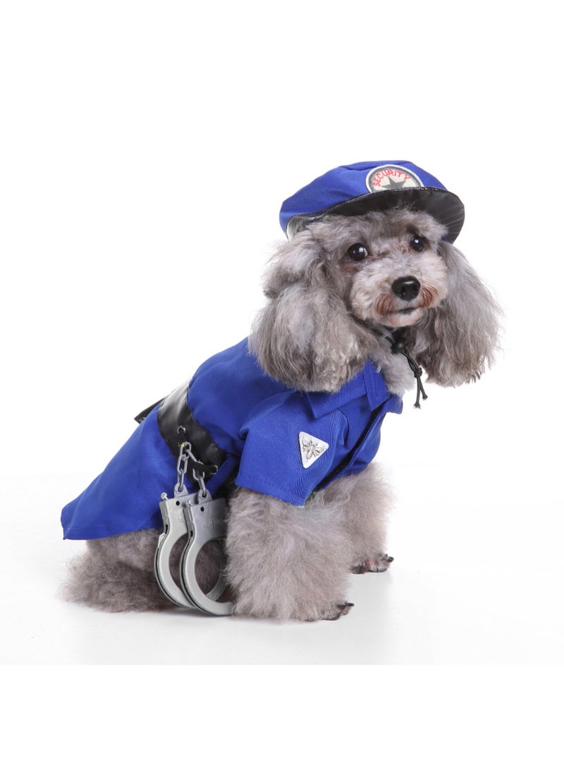 زي شرطة الجرو لعيد الهالوين وعيد الميلاد، ملابس حفلات مضحكة لتجسيد الشخصيات للقطط والكلاب الصغيرة - Image 1