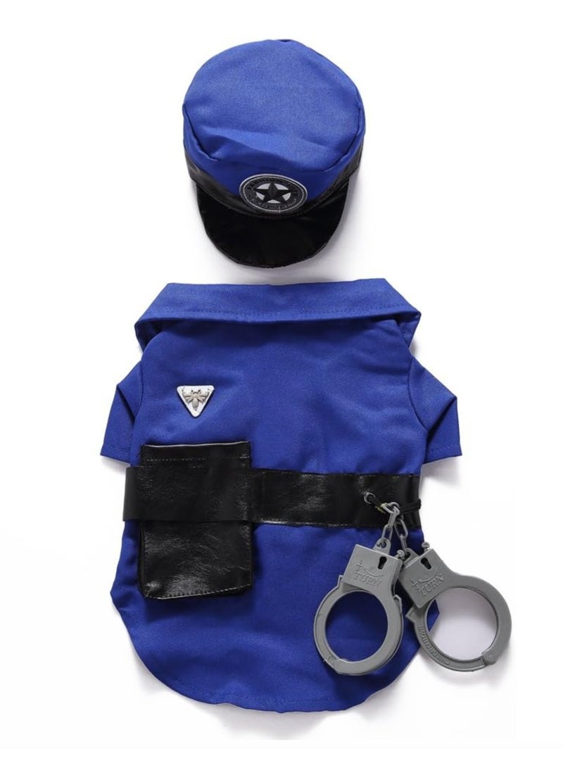 زي شرطة الجرو لعيد الهالوين وعيد الميلاد، ملابس حفلات مضحكة لتجسيد الشخصيات للقطط والكلاب الصغيرة - Image 5