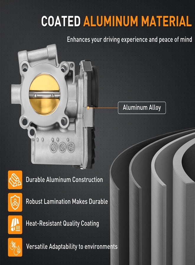 Nilight Electronic Throttle Body 55565489 fits for Buick Chevrolet Vehicles, Buick Encore 2013-2019, Throttle for Chevy Cruze 2011 2012-2016, Sonic 2012-2018, Trax 2013 2014 2015 2016 2017 2018 2019 - Image 5