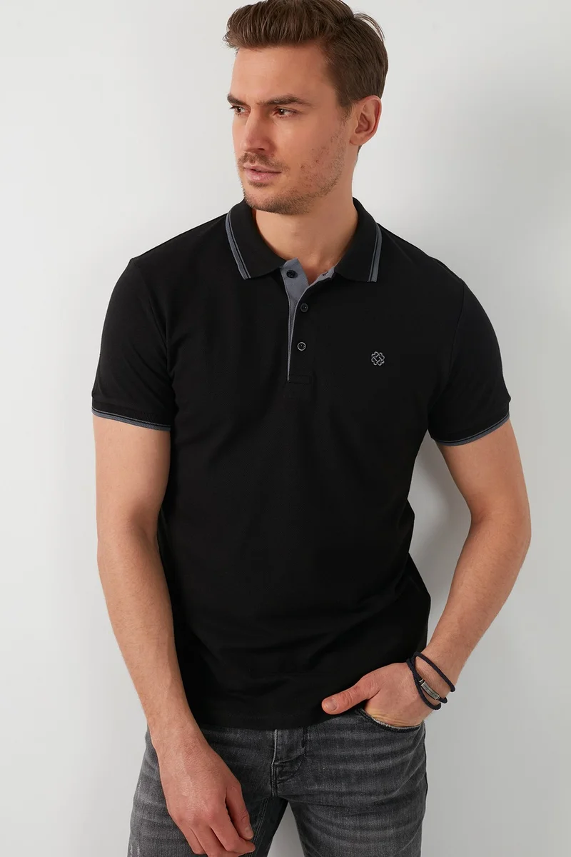 بوراتي 100% Cotton Buttoned Polo T Shirt Men's POLO 5902118