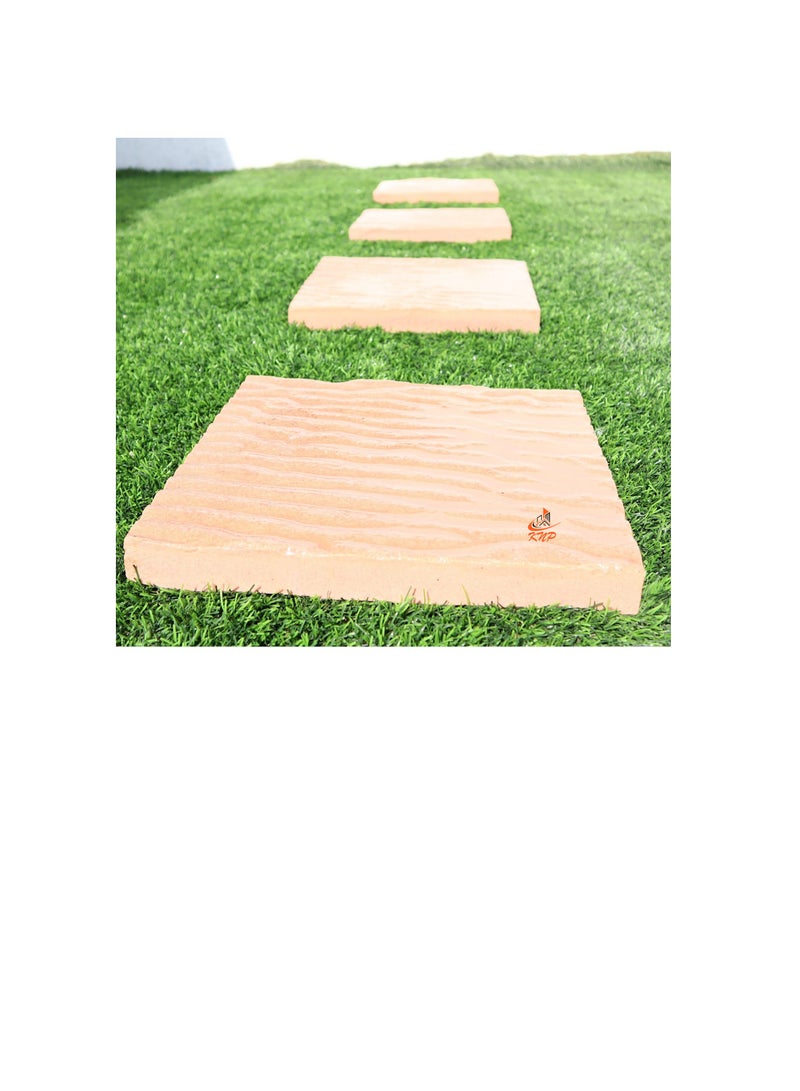 KNP Garden stepping stones Square 30x30cm Beige set of 10 stones - Image 2