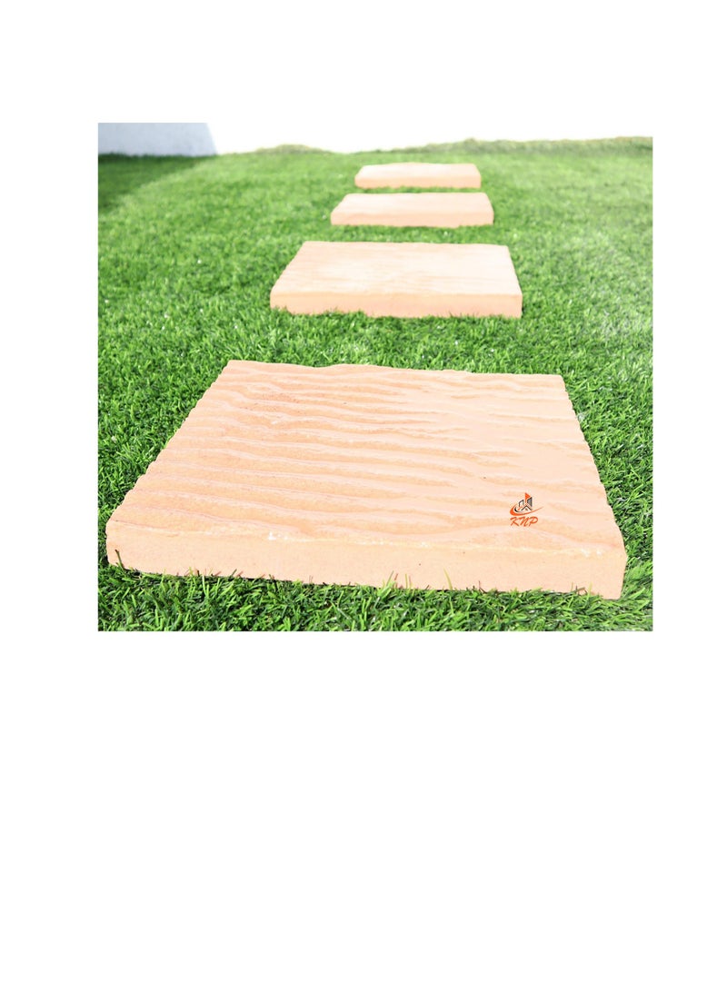 KNP Garden stepping stones Square 30x30cm Beige set of 10 stones - Image 1