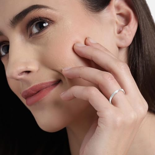 ZAVYA 925 Sterling Silver Ring for Women | Rhodium Plated, Adjustable | Gift for Women & Girls | With certificate of Authenticity and 925 Hallmark - Image 4