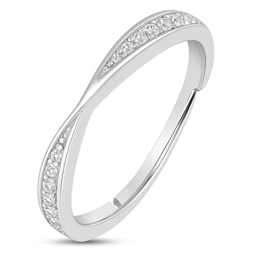 ZAVYA 925 Sterling Silver Ring for Women | Rhodium Plated, Adjustable | Gift for Women & Girls | With certificate of Authenticity and 925 Hallmark - Image 1