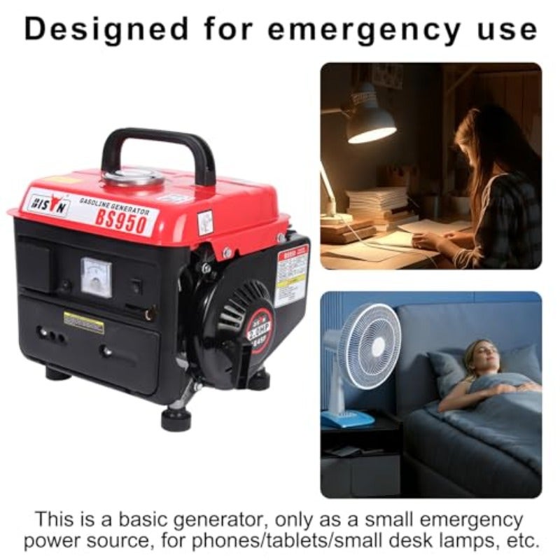 Gasoline Generator Peak 700W Mini Power Station Portable Camping Power Station Ultra Lightweight 2 Stroke AC DC - Image 5