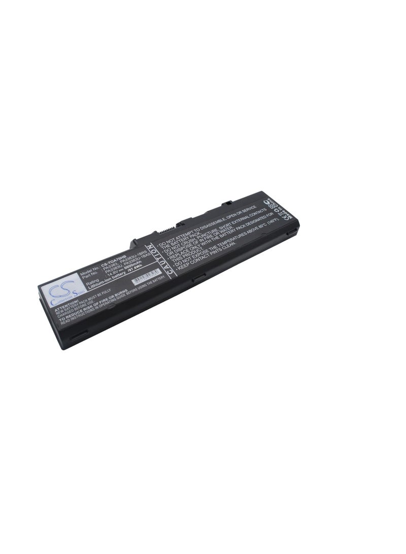 Terabyte 6600mAh/14.8V Battery Compatible with Toshiba fit P/N: PA3383, PA3383U, PA3383U-1BAS, PA3383U-1BRS - Image 2