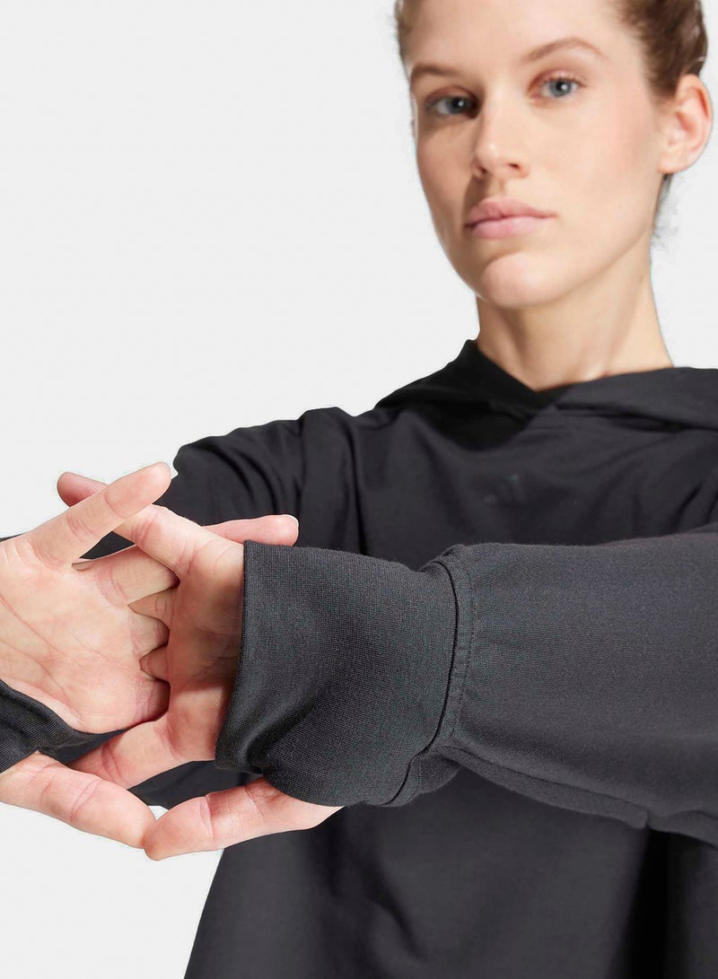 Adidas Primelift Loose Fit Back Ventilation Hoodie - Image 5