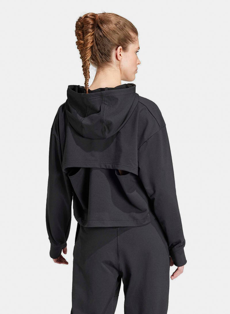 Adidas Primelift Loose Fit Back Ventilation Hoodie - Image 2
