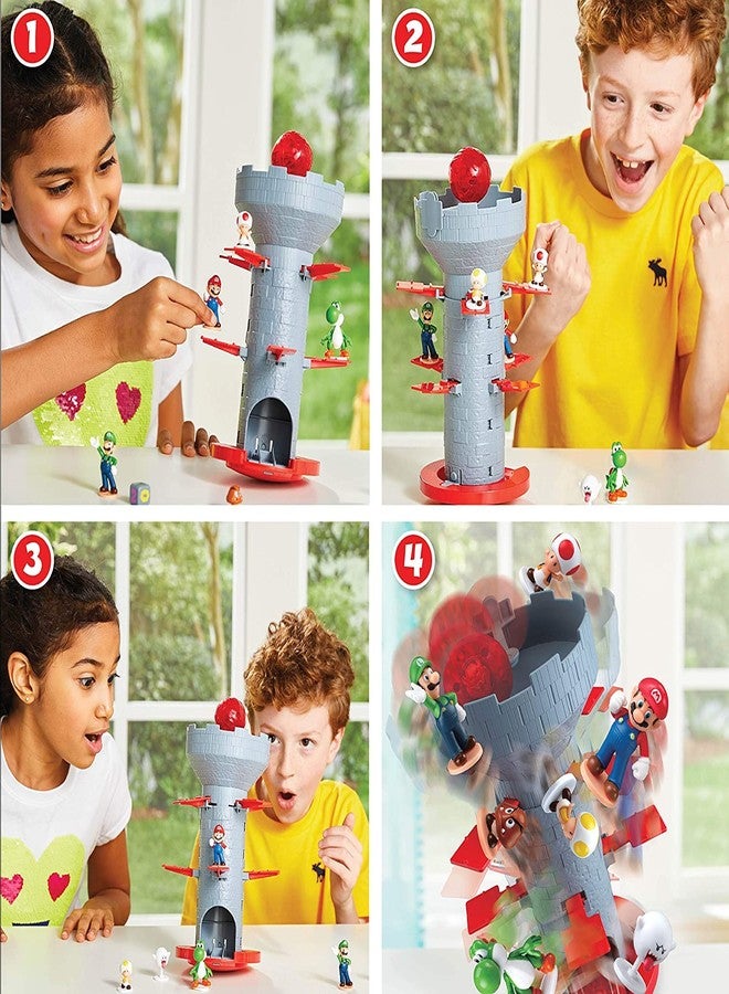 Epoch Games Super Mario Blow Up! Shaky Tower Balancing Game - Tabletop Skill and Action Game with Collectible Super Mario Action Figures (Pack of 6) - Image 4