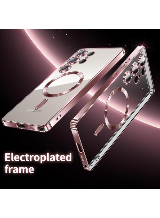 ACLIX Magnetic Case for Samsung S26 Ultra, Case Clear, [Compatible with Magsafe, Built-in Camera Lens Protector] | Pink - Image 4