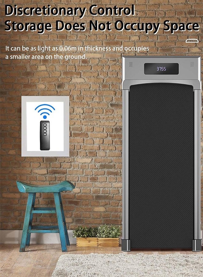 Favarey Walking Pad Treadmills Ultra Slim Electric Treadmill Smart Walking Pad treadmill machine Portable Safety Non Holder Gym and Running Device Grey - Image 4