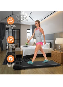 Favarey Walking Pad  Treadmills Ultra Slim Electric Treadmill Smart Walking Pad treadmill machine Portable Safety Non Holder Gym and Running Device  Grey  - Image 2