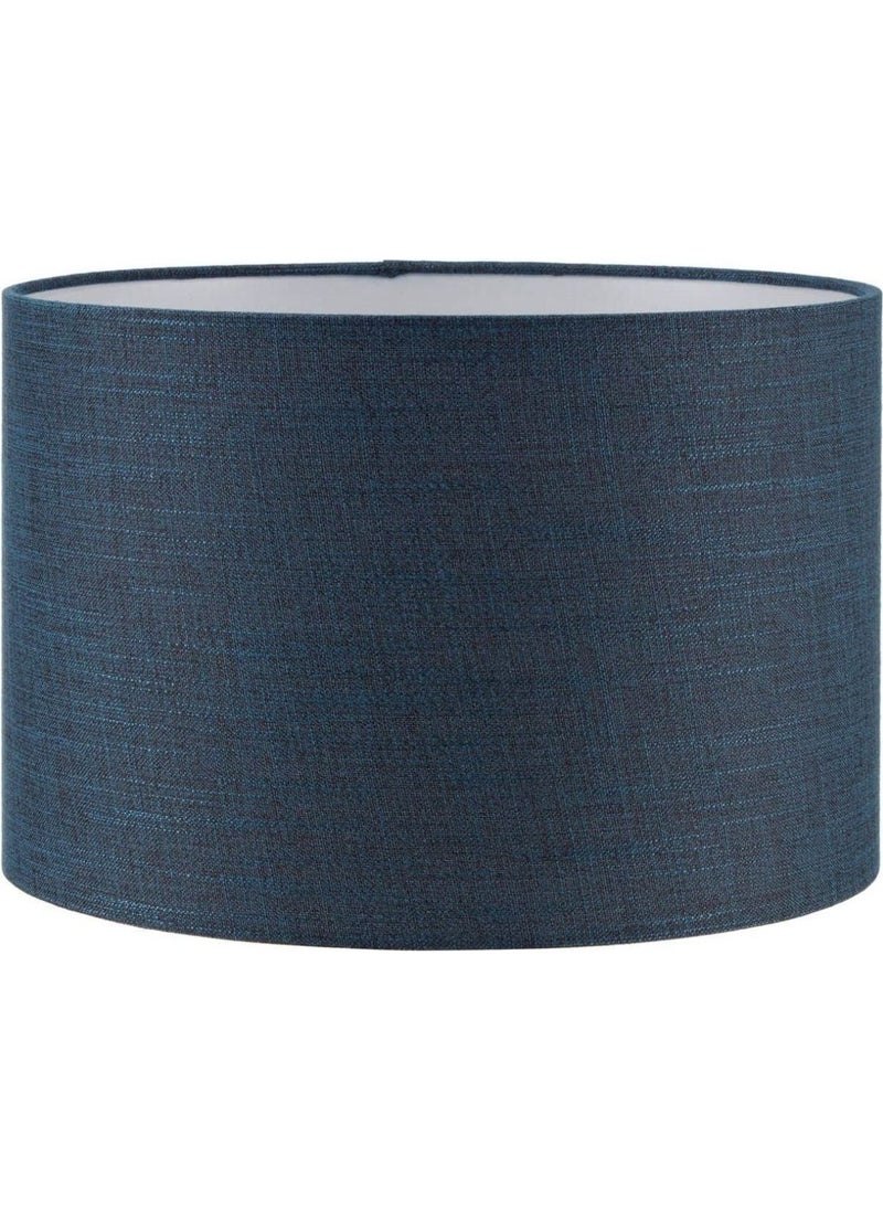 Moda35. Navy Blue Cylinder Floor Lamp Head Diameter 30 cm Fabric LB818 