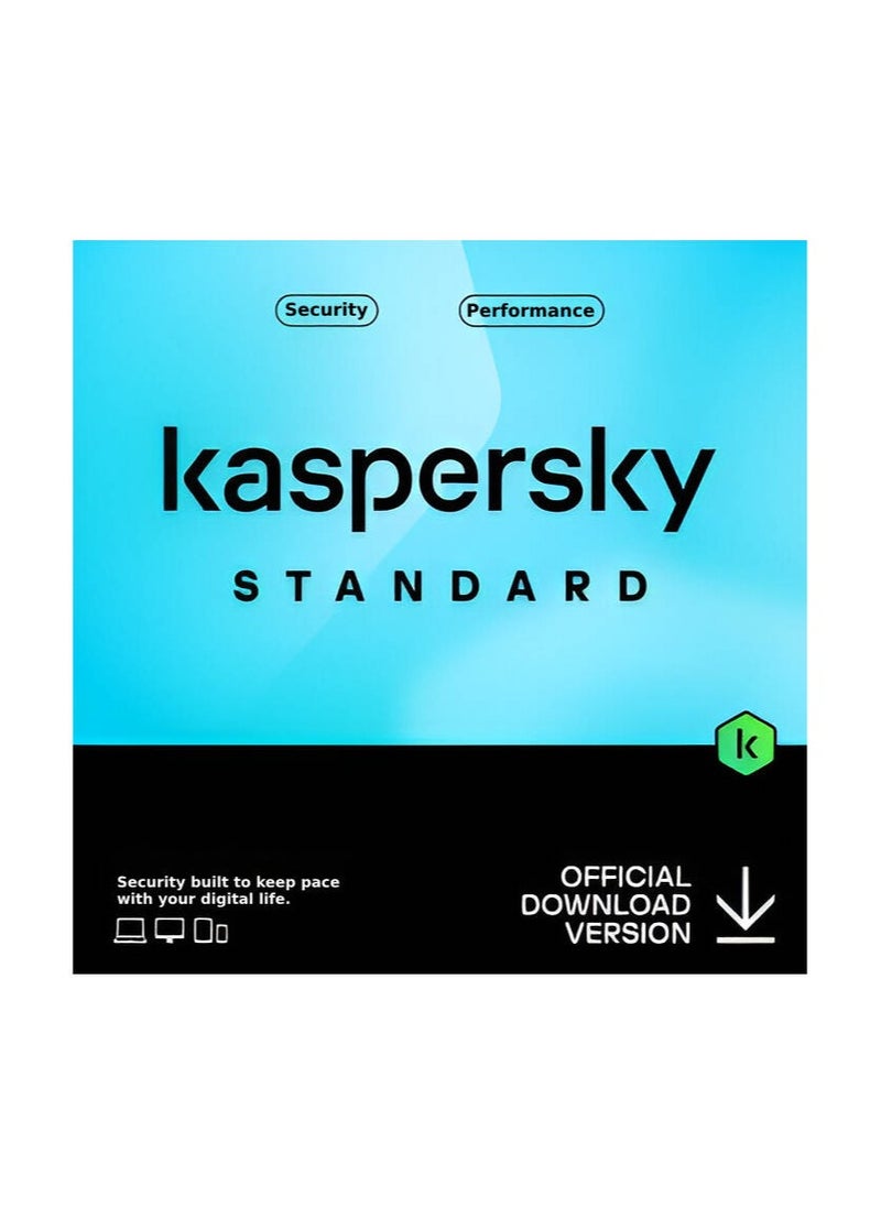 Kaspersky Standard Antivirus, 5 Devices, 1 Year, Behavioral Shield, Box W/o CD | KL1041I5EFS-SLIM 