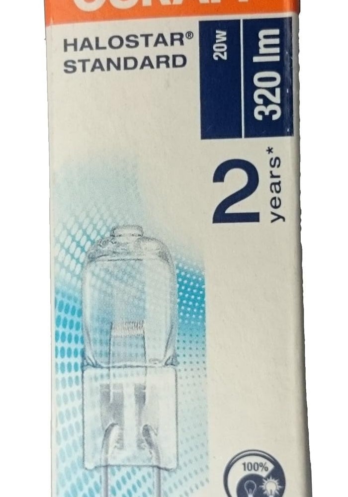 OSRAM مصباح هالوجين كبسولة Osram 64425 قابل للتعتيم Halo Star، G4 20 وات، 12 فولت 320 لومن [فئة الطاقة C] - Image 2