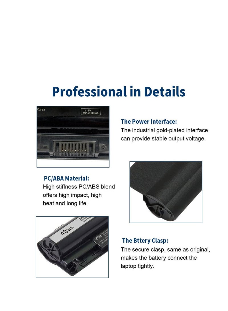 Terabyte 40WH M5Y1K HD4J0 Battery Compatible with Dell Inspiron 15 3551 3552 3558 5558 5559 14 3451 3452 3458 17 5755 5756 5758 5759 INS14UD-1328W 1528B Vostro 3458 3558 GXVJ3 VN3N0 991XP M5YIK 453-BBBQ P60G - Image 2